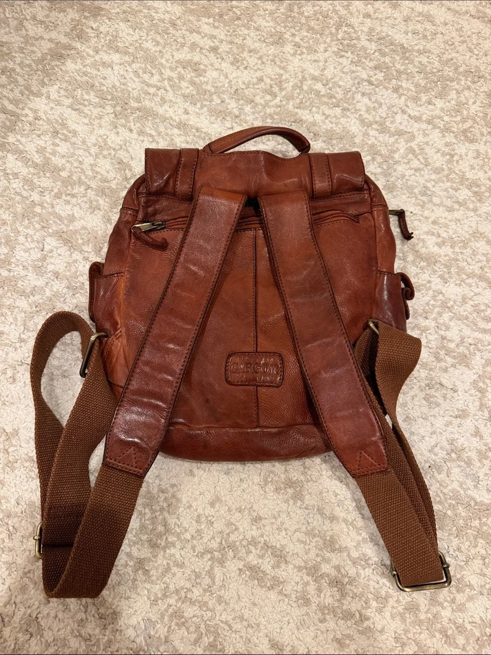 CARGOIT Genuine Leather Backpack